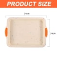 thumbnail image 2 of DEBGFS Non Stick Silicone Brownie Baking Pan With Handles - Steel Frame Inside  Rectangular Cookie Baking Sheet/Jelly Roll Tray Set Nonstick  Cleaned in Dishwasher  13x9 in - Color,color, 2 of 5