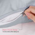 thumbnail image 2 of Unique Bargains Satin Pillowcase Zippered Silky Sateen, 2 of 9