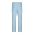 thumbnail image 4 of Pants for Men, Mens Fashion Drawstring Elastic Waist Solid Color Casual Length Pants, 4 of 6