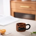 thumbnail image 5 of Fridja Summer Savings Cats Stacking Cups Mug Relief Cup Large Handle English Letters Coffee Cup Ceramic Cup, 5 of 5
