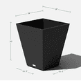 thumbnail image 2 of Veradek Pure Series Nobleton 22" Planter Black, 2 of 9