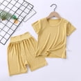 thumbnail image 2 of Ensemble 2 Pcs Doux et Confortable pour Tout-Petits Filles Garçons, T-Shirts à Manches Courtes et Pantalons, 2 of 3