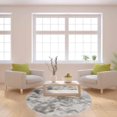 thumbnail image 3 of Circle Round Shaggy Rug Living Room Bedroom Carpet Floor Fluffy Mat Anti-Skid, 3 of 8