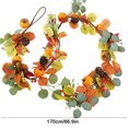 thumbnail image 3 of Dvkptbk Plastic Simulation Pumpkin Rattan Faux Pumpkin Rattan Halloween Pains Decoration Pinecone Maple Leaf Pumpkin Rattan Christmas Holiday Hanging Decoration, 3 of 6