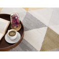 thumbnail image 4 of eRug Outlet Savannah Collection Modern Geometric Area Rug (4x6 feet) - 3'9" x 5'6", Yellow, 4 of 6