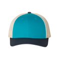 thumbnail image 1 of Richardson Low Pro Trucker Cap, M-L, Blue Teal-Birch-Navy, 1 of 2