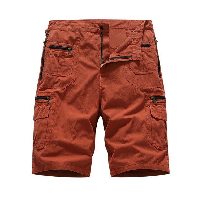 LSLJS Men Casual Fashion Solid Shorts With Multi-pocket Button Zipper Shorts Pants, Mens Shorts Summer Clothes