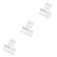 thumbnail image 1 of Transemion Plastic Forks Spoons Knifes Silverware Decor Party Silver 18.5cm 3Set, 1 of 6