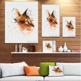 thumbnail image 3 of Lovely Brown Cat Watercolor Sketch - Large Animal Canvas Artwork, 3 of 4