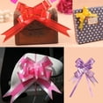 thumbnail image 2 of Unatoiry 10 Pieces Bow Pull Decor Festive Packing Lightweight Hand-Pulled Flower Wedding Birthday Christmas Holiday Accessory Gold Light Purple 1Set, 2 of 6