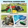 thumbnail image 4 of Outsunny Abri de Rangement Extérieur Adossé 4 x 5 Pi en Plastique pour Outils de Jardin, 4 of 10