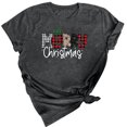 thumbnail image 2 of Jsaierl T-Shirts Joyeux Noël pour Femmes T-Shirts Graphiques Amusants Manches Courtes Col Rond Hauts Cadeaux des Fêtes, 2 of 4