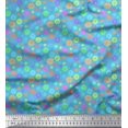 thumbnail image 1 of Soimoi Polyester Crepe Fabric Circle & Floral Artistic Print Fabric by Yard 52 Inch Wide, 1 of 1