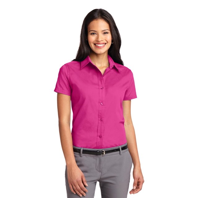 Port Authority Chemise à Manches Courtes pour Femmes Entretien Facile L508