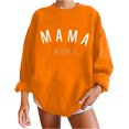 thumbnail image 2 of Qertyioot Chemises à Manches Longues pour Femmes, Mode Femmes Confortable Décontracté Chandail à Lettres Imprimé Col Rond T-Shirt Blouse Hauts, 2 of 4