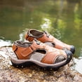thumbnail image 4 of Outdoor Mens Leather Non-slip Anti-kick And Anti-collision Beach Sandals, 4 of 9