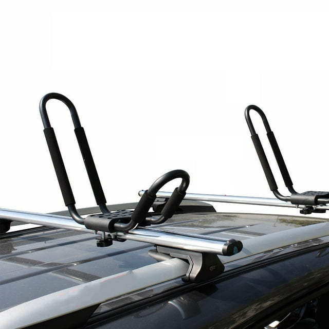 Kayak Carrier Rack Set Canoe Boat Surf Ski Roof Top Mount Bar Rack Car SUV Crossbar