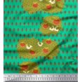 thumbnail image 1 of Soimoi Rayon Fabric Leaves,Bird & Fresh Fruits Print Fabric by The Yard 56 Inch Wide, 1 of 1