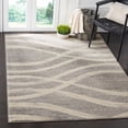 thumbnail image 1 of SAFAVIEH Adirondack Collection ADR125B Modern Wave Distressed Non-Shedding Living Room Bedroom Dining Home Office Area Rug, 9' x 12', Grey / Cream, 1 of 4