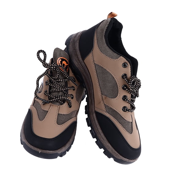 Men Hiking Shoes, Anti Slip Wear Resistant Waterproof Senior Walking Shoes for Outdoor Daily Life Sports for Middle Aged Men