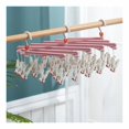 thumbnail image 2 of Foldable Multi-Clips Plastic Telescopic Coat Hanger Multi-Head Sock Clips, 2 of 2