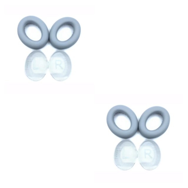 QualitChoice 1/2/3/5 1 Paire Oreillette Coussin d'Écouteur de Remplacement Coussin Muff Earmuff Réparation Mise à Niveau Accessoires Modifiés Pièces de Rechange Gris 2PCS