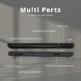 thumbnail image 3 of HP Portable Étudiant 15,6 Pouces HD, Intel Pentium Silver N5030, 8 Go RAM, SSD PCIe 256 Go, Intel UHD Graphics, Caméra Web HD, Pavé Numérique, Wi‐Fi 5, Bluetooth, Windows 11, Noir, Carte USB 32 Go, 3 of 9