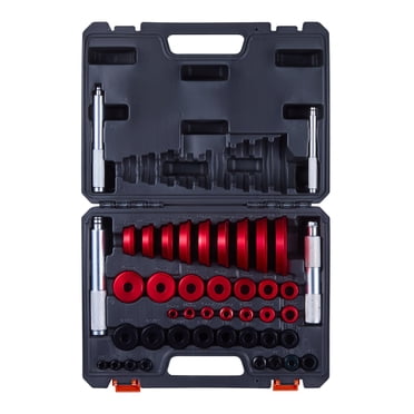 VEVOR Trousse de Presse à Roulements, 43 Pcs, Ensemble de Conducteur de Bague de Roulement et d'Étanchéité avec 39 Bagues et Arbres de Poignée, Ensemble d'Outils de Conducteur de Bagues, Trousse d'Outils d'Installation de Retrait en Alliage d'Aluminium Robuste avec Étui de Rangement