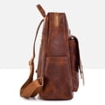 thumbnail image 3 of Becaristey Waterproof Womens Backpack With Stitched Texture PU Fabric For Fashionable Ladies And Has Strong coffee, 3 of 6