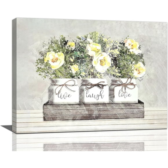 Bathroom Decor Wall Art Rustic Sunflowers Bathroom Poster Farmhouse Relax Soak Unwind Pictures Print Painting Wall Décor for Bathroom Bedroom Framed Artwork 12x16 inch