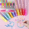 thumbnail image 4 of JMYHOAM Back to School 48pc Gradient Color Highlighter Pen 50ml Non Bleeding Bible Highlighter Eye Protection Marker Pen Painting Pen, 4 of 9