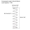 thumbnail image 3 of Unique Bargains Ressort de Compression en Acier Inoxydable 304 10mmx0.7mmx40mm Capacité de Charge 11.8N 5 Pcs, 3 of 5