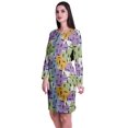 thumbnail image 4 of Moomaya Womens Full Sleeve Printed Midi Length Printed Bodycon Dress, 4 of 6