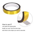 thumbnail image 4 of Unique Bargains Gold Tone Metalized Tape 0.8 Inch x 55 Yards Decor Tape for DIY, 4 of 6