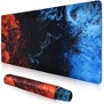 thumbnail image 1 of Gaming Mouse Pad, Blue Large Mouse Pad Gaming 31.5×15.75In, Large Mouse Pads, Long Big Mouse Pad XL Mouse Mat with Non-Slip Base, Extended Keyboard Mouse Pad Desk Pad for Computer (Blue), 1 of 5