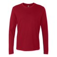 thumbnail image 1 of Next Level Cotton Long Sleeve Crew, M, Cardinal, 1 of 3