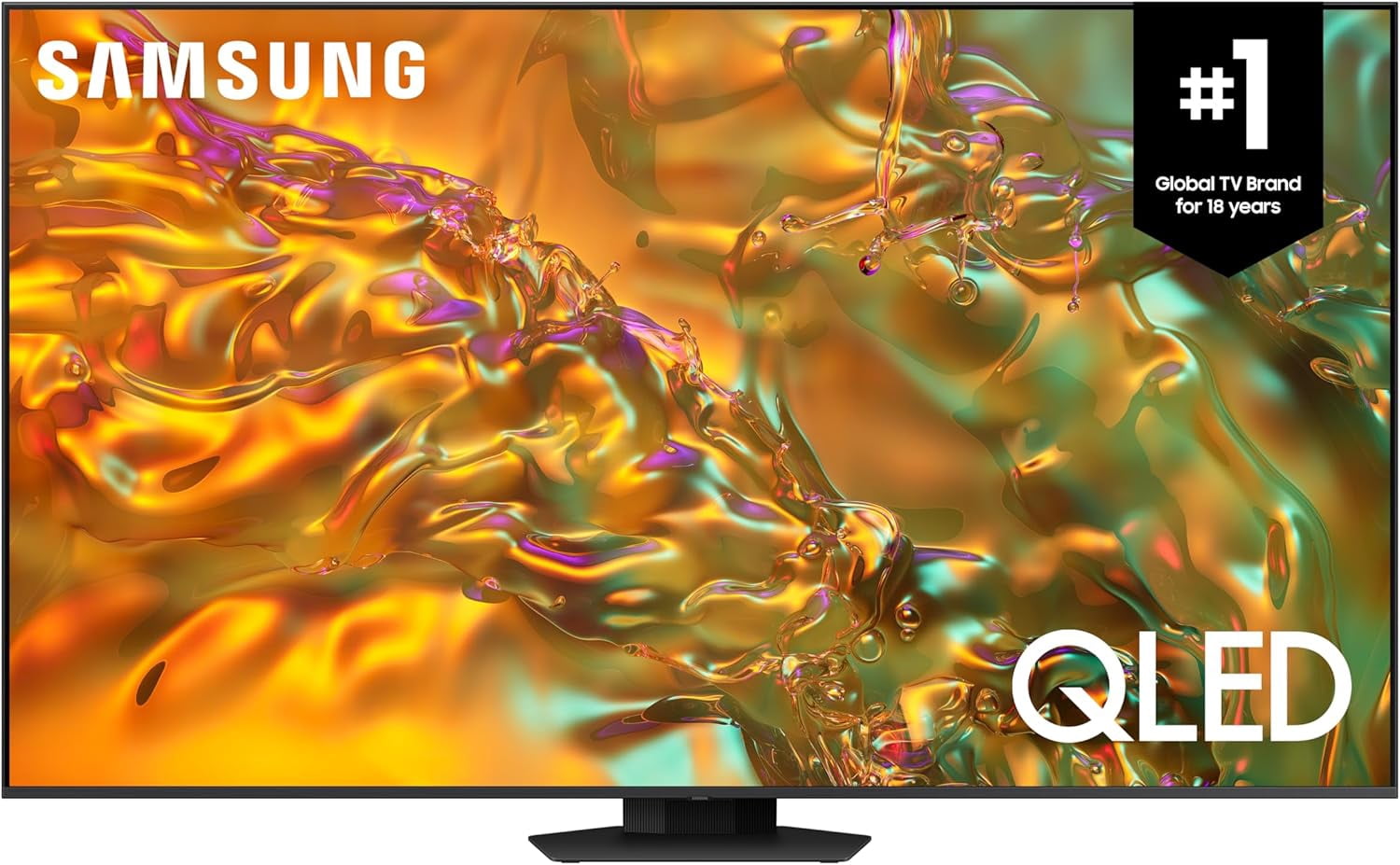 SAMSUNG 50” Inch QLED 4K Q80D Series Quantum HDR+ Smart TV (2024 Model - QN50Q80DAFXZC) - Open Box
