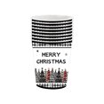 thumbnail image 1 of C Christmas Party Tableware Disposable Paper Cups Set Black White Checkered Christmas Tree Theme 8.2X7.4Cm 3.23X2.91 Inches, 1 of 7