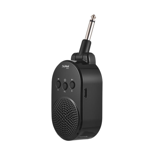 Electric 5W Guitar Amp BT Portable Plug-in Speaker for All Electric Guitars Wind Instruments Practice Amplifier Type-C Rechargeable 270 Degrees Rotatable Plug and Play