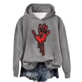thumbnail image 1 of WEAIXIMIUNG Sweat à Demi-Zip pour Femmes Sans Capuche Automne et Hiver 2025 Tendance avec Impression de Lettres, 1 of 4
