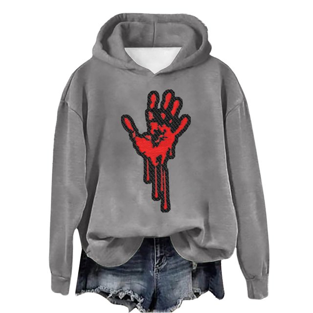 WEAIXIMIUNG Sweat à Demi-Zip pour Femmes Sans Capuche Automne et Hiver 2025 Tendance avec Impression de Lettres