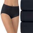 thumbnail image 1 of Vanity Fair Womens Illumination Brief Panty, 3 Pack, 8, Black Multi, 1 of 6