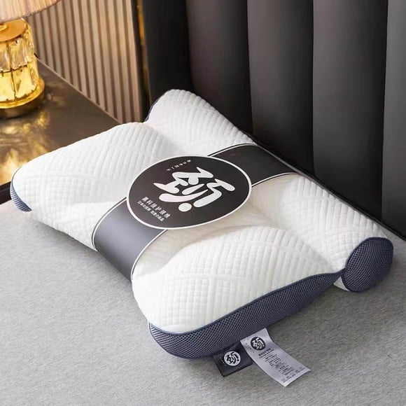 Neck Support Pillow, Usavan Ergonomic Contoured Memory Foam Pillow for Pain Relief, High Density Cervical Pillow with Breathable Cover for Side Back Stomach Sleepers Adults Students