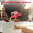 thumbnail image 2 of EDTara 350W Variable Speed Random Orbital Sander, Brushless Corded 6-Inch Electric Sander for Woodworking, Polishing, 2 of 7