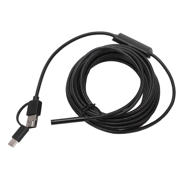 USB Endoscope 3 in 1 5.5mm Borescope Camera Lens Type C IP67 Waterproof Borescope Inspection Snake Camera with LED Lights