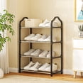 thumbnail image 4 of EGNMCR Shoe Rack,Shoe Rack for Closet, Shoe Rack Organizer Shoe Rack Shoe Rack Storage Organizer With 4 Tiers Metal Shelves For Bedroom Closet Entry Dorm Room Shoe Rack, 4 of 9