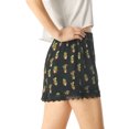 thumbnail image 3 of INSPIRE CHIC Women's Floral Printed Lace Trim Elastic Waist Shorts, 3 of 6