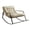 Beige, variante sur Elodie Fauteuil Berçant Chaise Longue Confortable Chaise de Patio pour Balcon Cour Chambre Orange