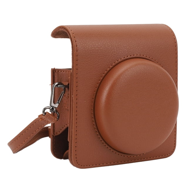 Portable & Protective Case for Mini 99,Retro PU Leather Protective Case,Portable Travel Storage Cover Bag with Strap for Instant Camera