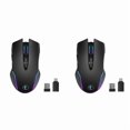 thumbnail image 1 of 2X Wireless Mouse Mouse Jiggler Mouse Mover LED Rechargeable 2.4G Mause Ergonomic Mini Mouse USB Optical Mice 1600 DPI, 1 of 5